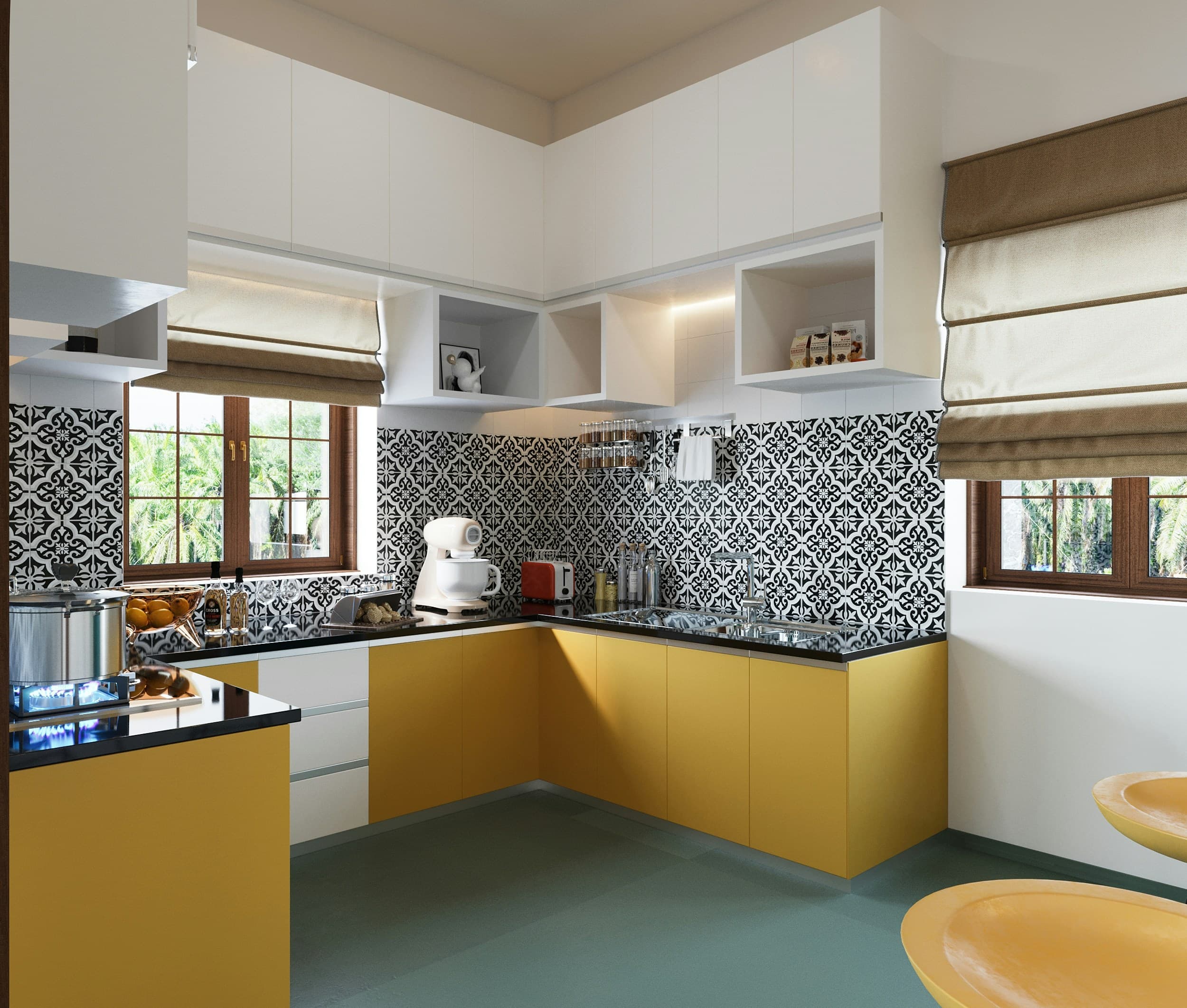Vibrant Colour Kitchen