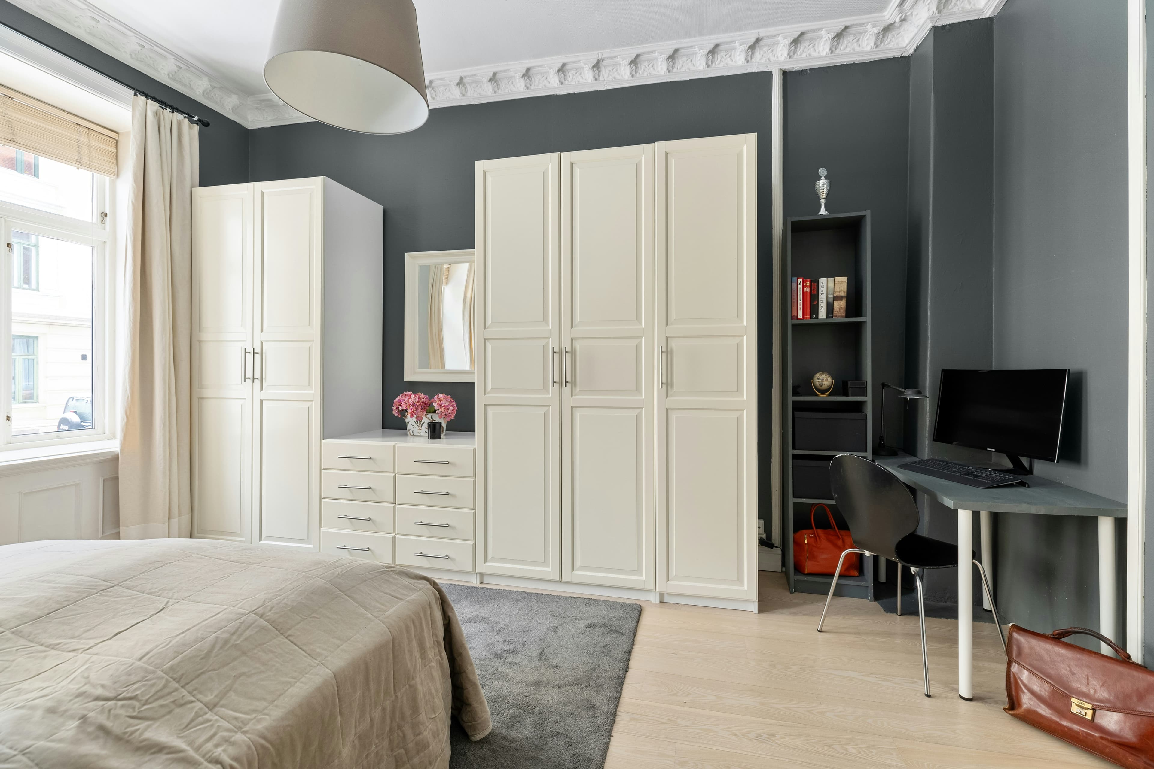 Modern Metal Frame Wardrobe
